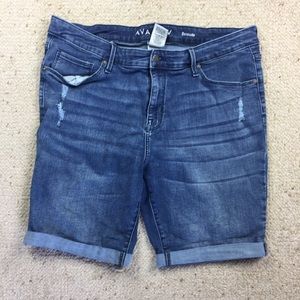 Ava & Viv distressed bermuda shorts